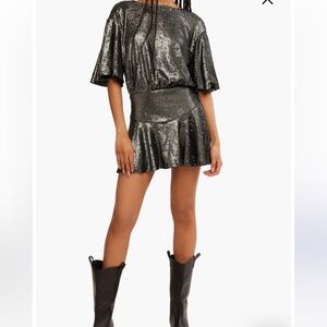 Free People Manuka Sequin Minidress